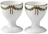 Royal Copenhagen Star Fluted Christmas Egg Cup, 6,3 cm, 2pack - H: 6,25 cm. Äggkoppar Från Magasin