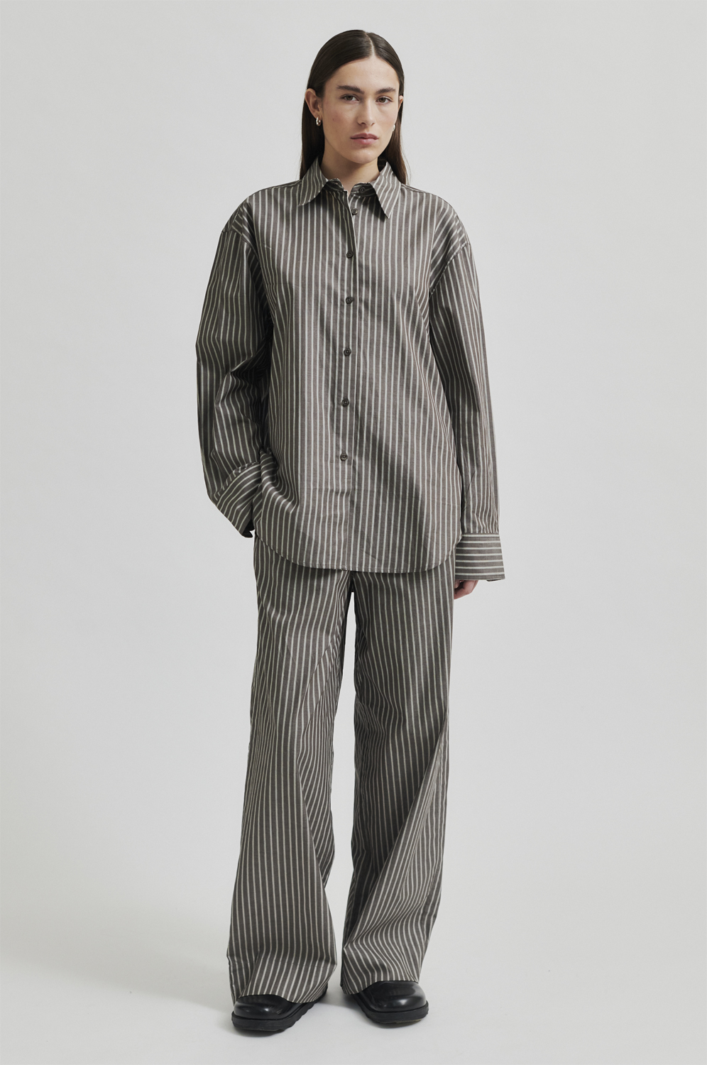 Second Female Saka Trousers Dam Breda Byxor Stl. XS - Från Magasin