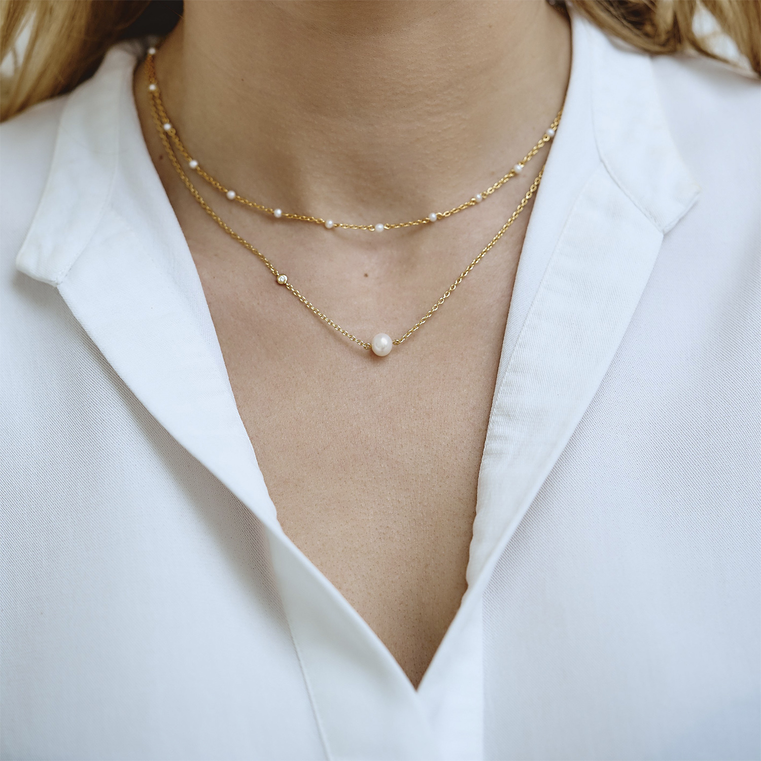 ByBiehl Scarlett Necklace Dam Pärlhalsband Stl. NO_SIZE - Från Magasin