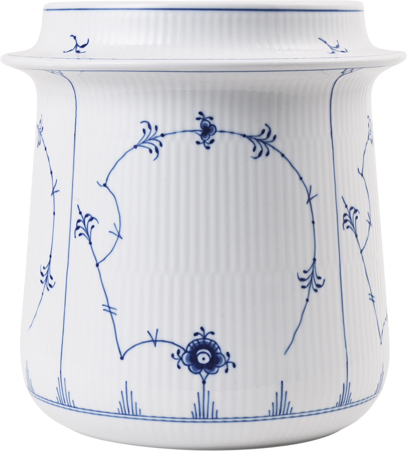 Royal Copenhagen Musselmalet Riflet Vinkøler, 21,5 cm. - cm Vinkylare Från Magasin