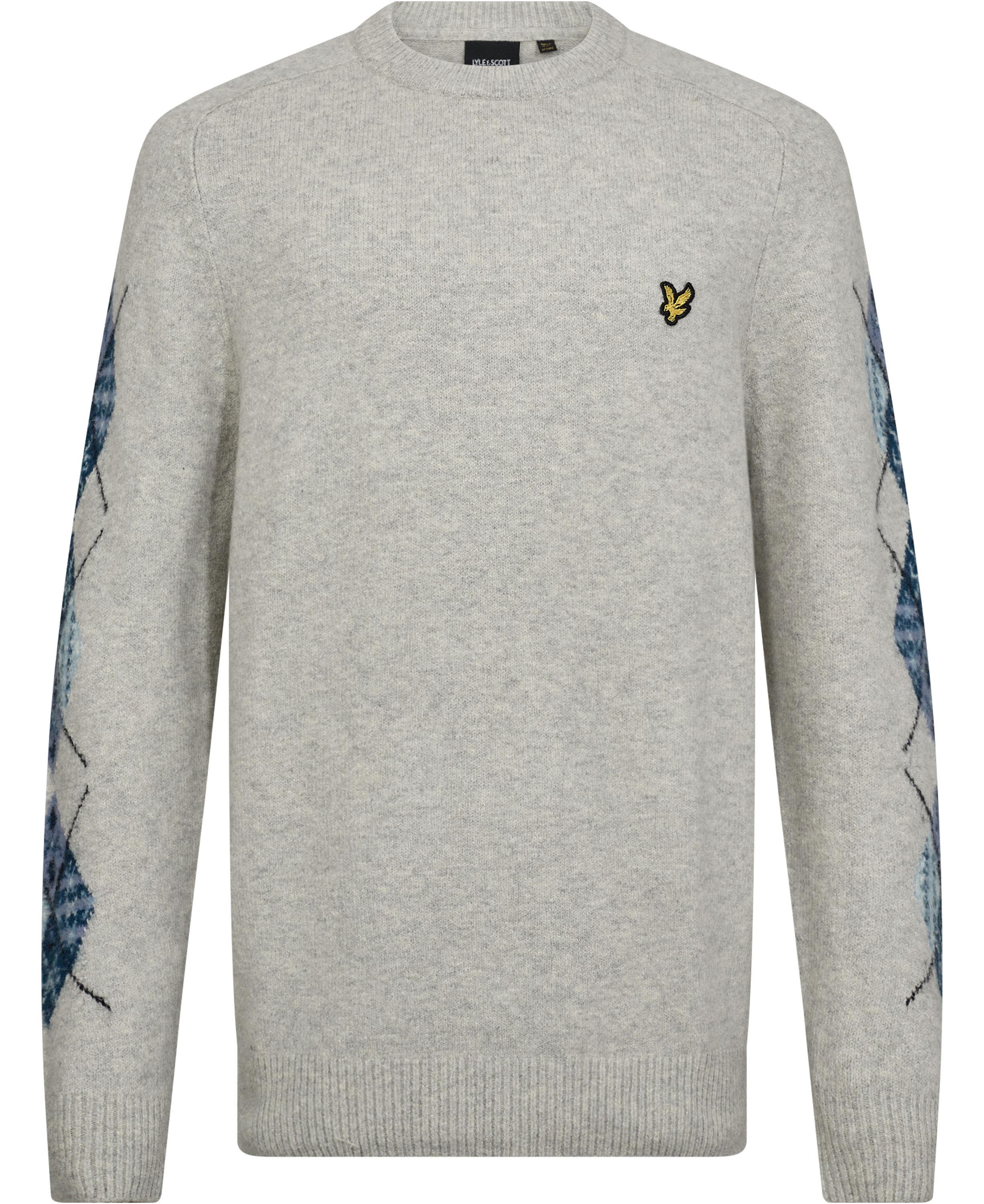Lyle & Scott Argyle Sleeve Jumper Dam Stickade Tröjor Stl. S - Från Magasin
