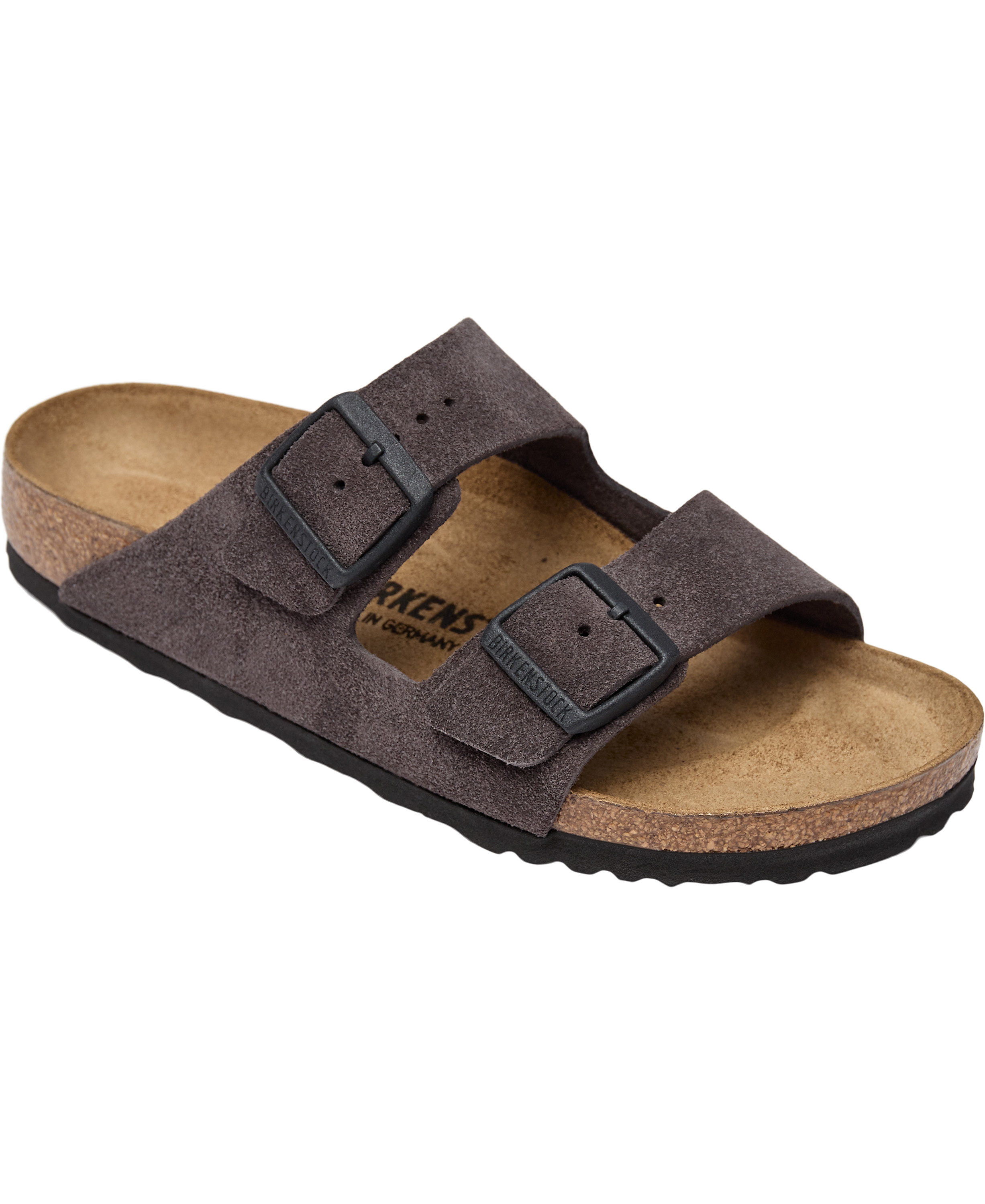 Birkenstock Arizona Leve Velvet Grey Dam Stl. 36 - Platta Sandaler Från Magasin