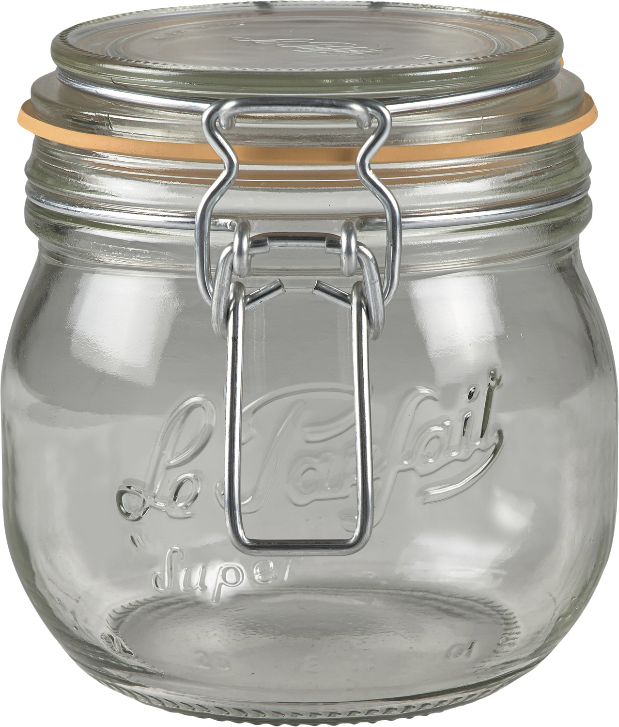 Le Parfait Förvaringsglas 0,5 Liter D 8,5 cm Glas - L:13.5cm B:9cm H:10.7cm & Krukor Från Magasin