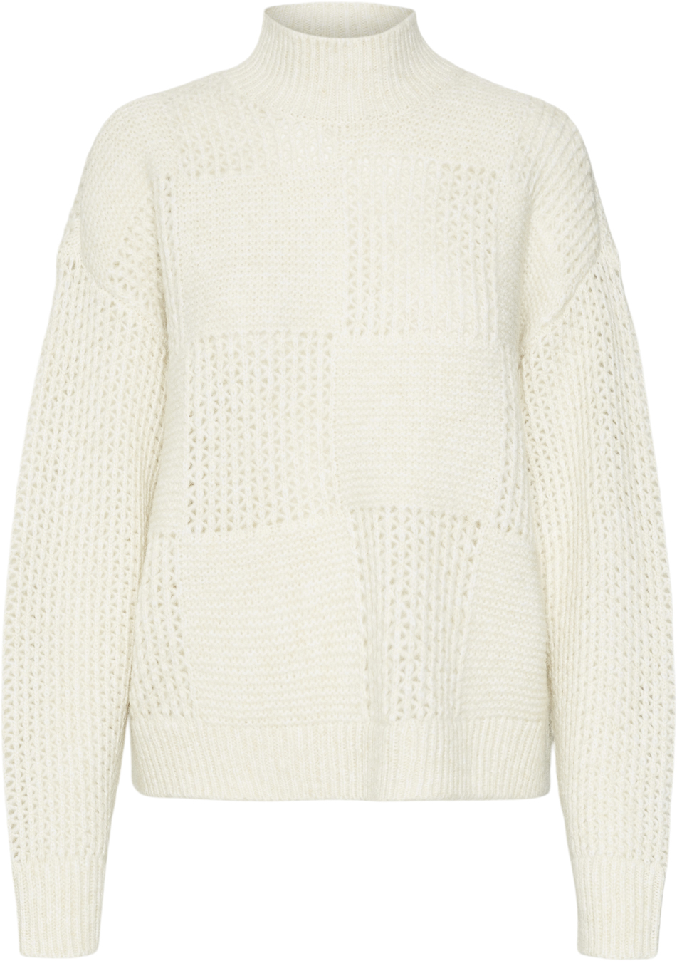 Vero Moda Vmmoon LS Highneck Pullover GA BF Dam Stickade Tröjor Stl. M - Från Magasin