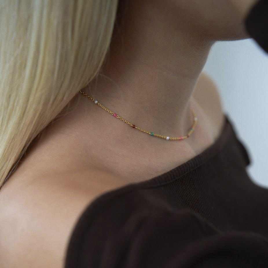 ByBiehl Scarlett Necklace Colors Dam Pärlhalsband Stl. NO_SIZE - Från Magasin