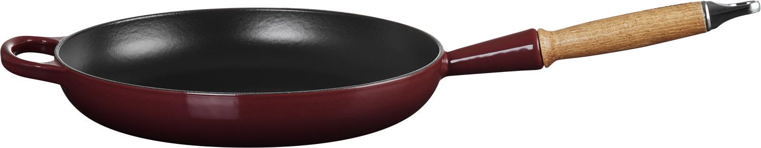 Le Creuset Stegepande M/træht 28cm Garnet - Gjutjärnspannor Från Magasin