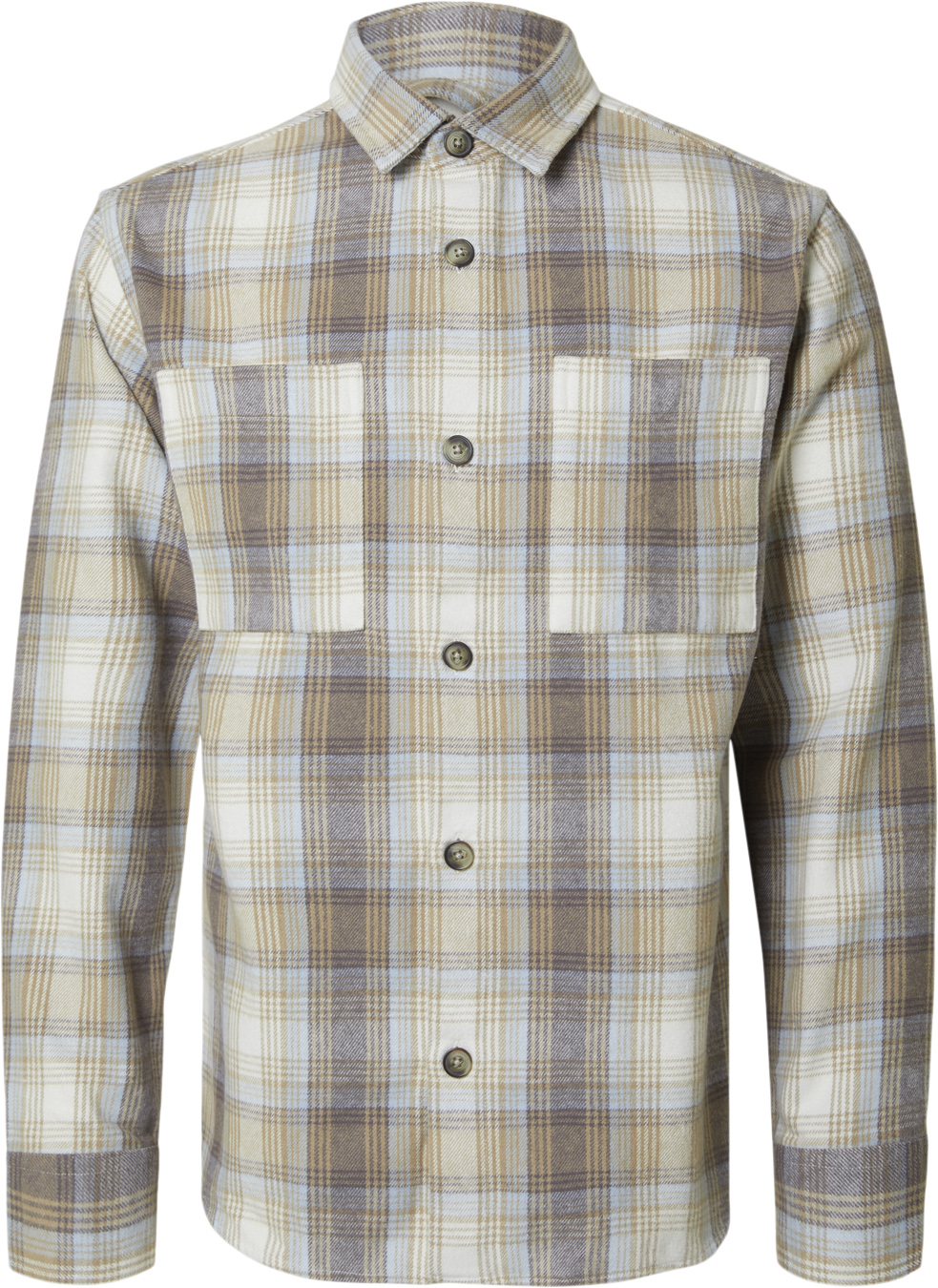 Selected Homme Slhreghank Check Overshirt Herr Overshirts Stl. L - Från Magasin