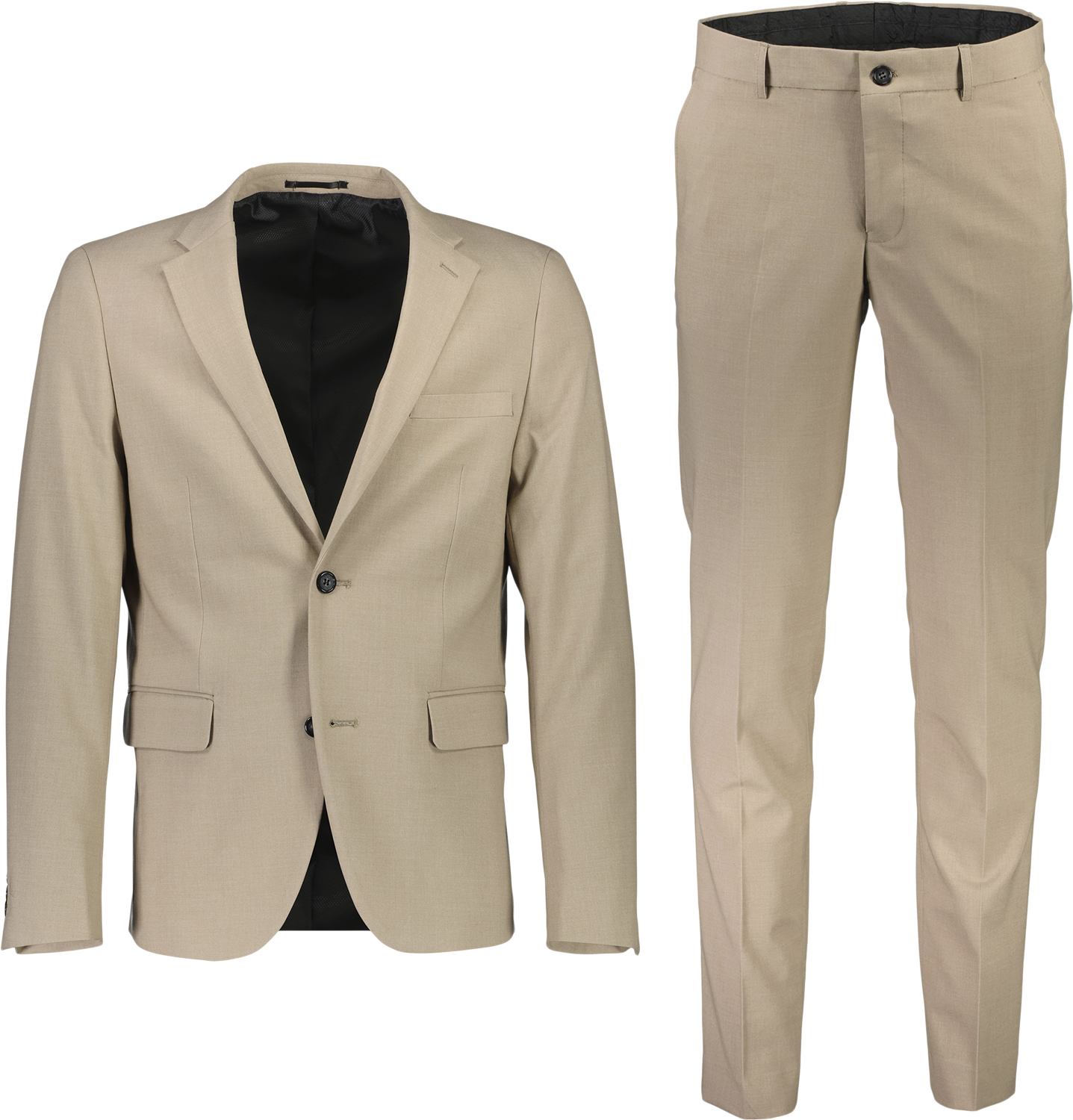 Lindbergh Plain Mens Suit Herr Kostymer Stl. 46 - Från Magasin