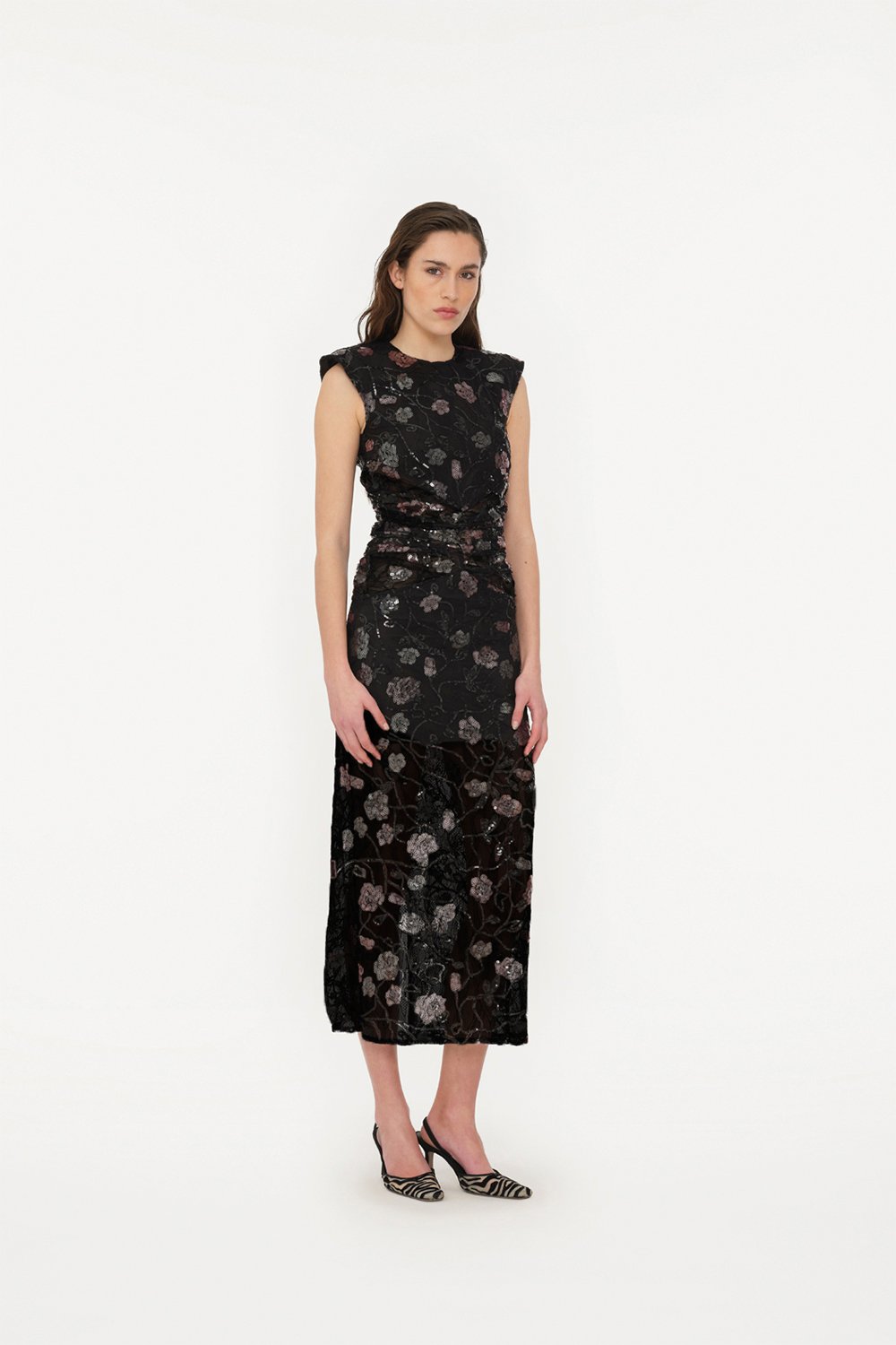 ROTATE Birger Christensen Lace Sleeveless Dress Dam Maxiklänningar Stl. 42 - Från Magasin