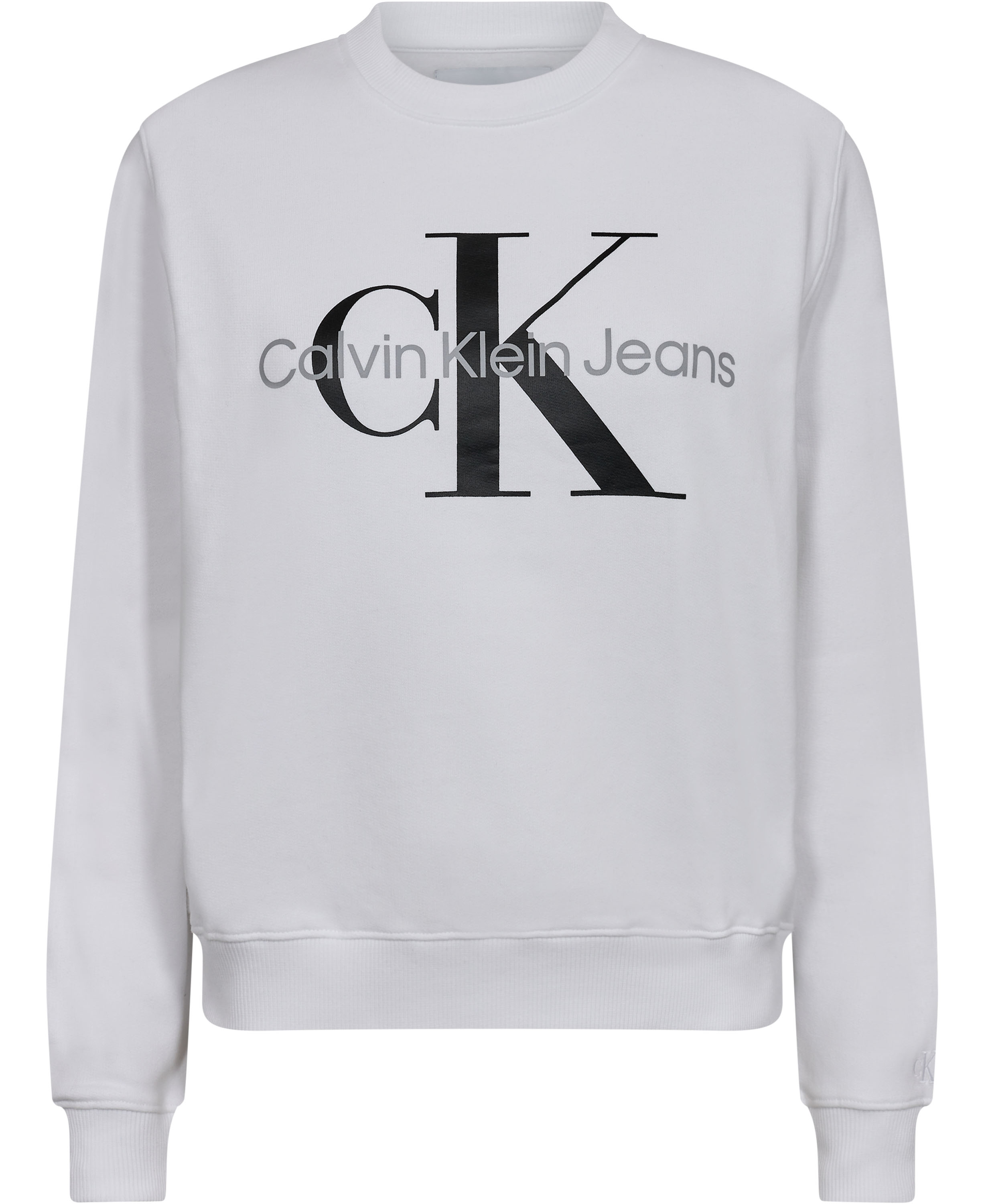 Calvin Klein Sweatshirt With Monologo Herr Sweatshirts Stl. S - Från Magasin