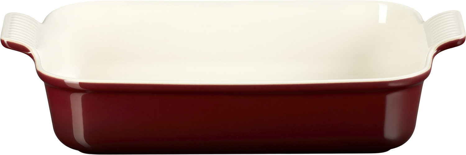 Le Creuset Heritage Rekt Fad 37/32cm Garnet - 32cm Ugnsfasta Formar Från Magasin