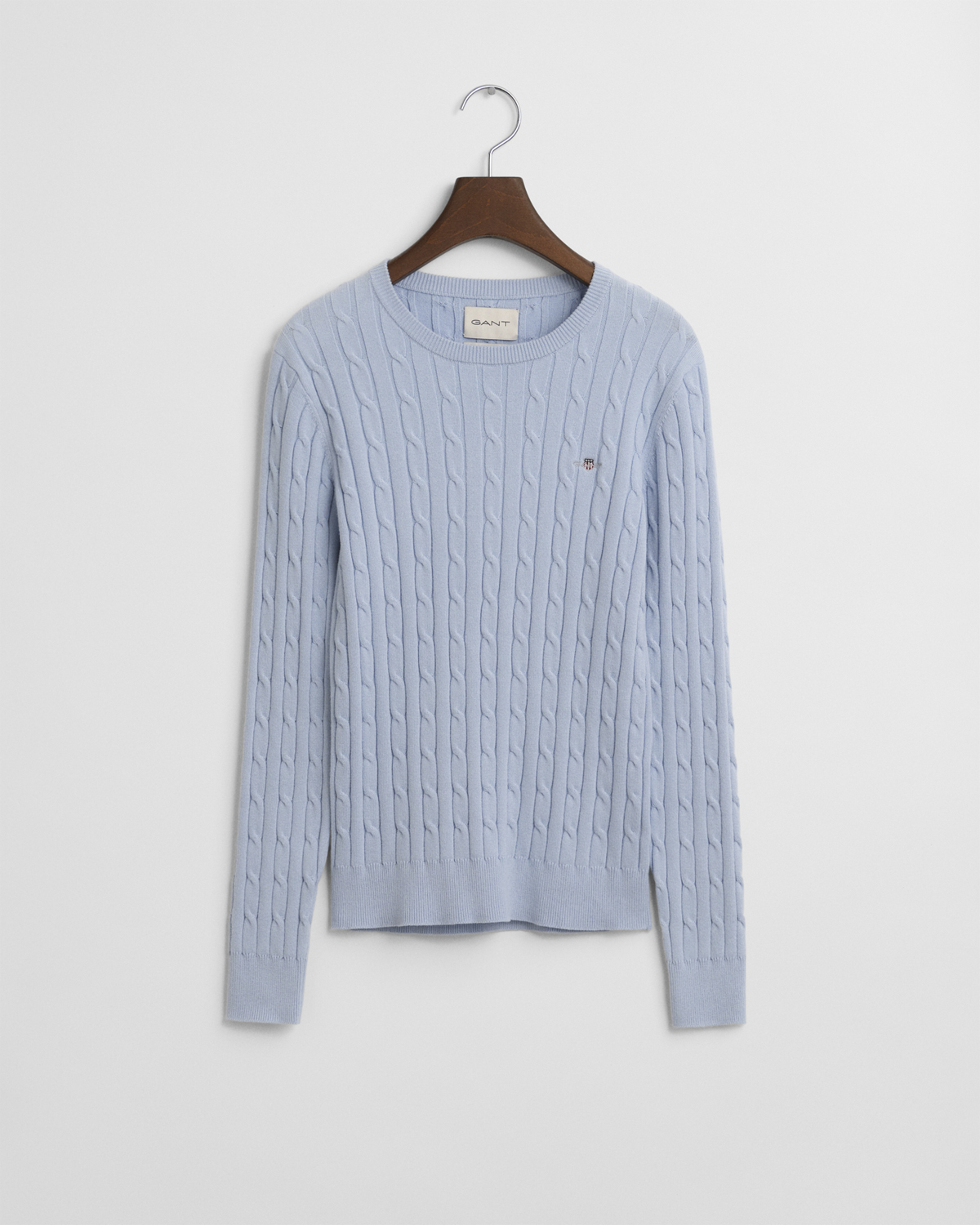Gant Stretch Cotton Cable Cneck Dam Långärmade Blusar Stl. S - Från Magasin