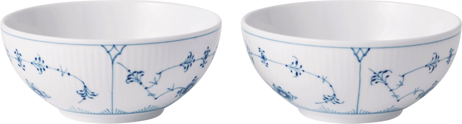 Royal Copenhagen Musselmalet Riflet Skål 50 cl 2pak - NO_SIZE Serveringsskålar Från Magasin