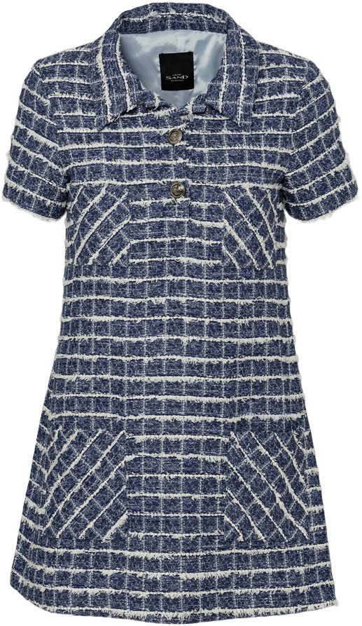 Sand Granu Tweed Dress Dam Korta Klänningar Stl. 34 - Från Magasin