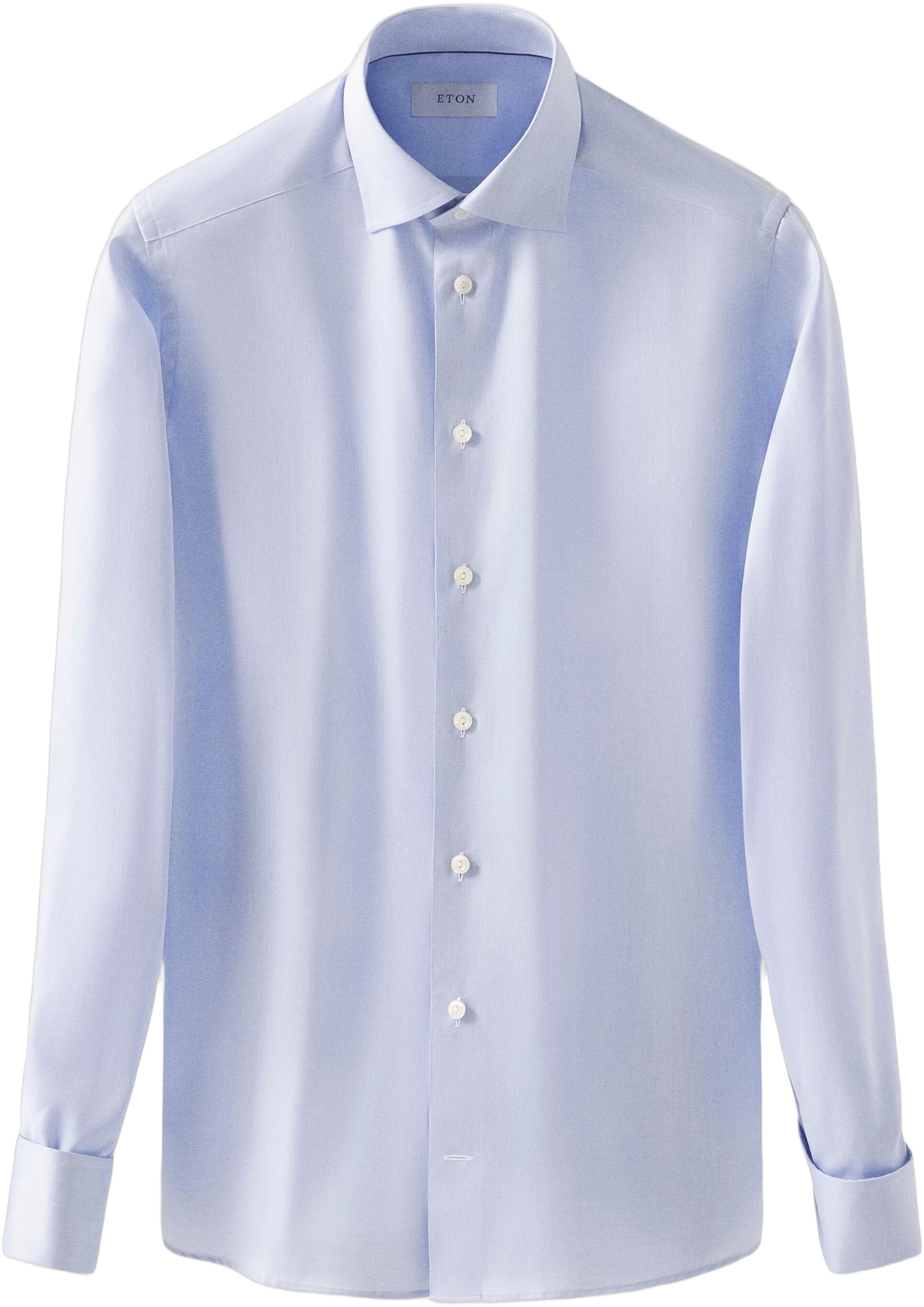ETON Light Blue Signature Twill Shirt French Cuffs Contemporary Fit Herr Långärmade Skjortor Stl. 38 - Från Magasin