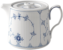 Royal Copenhagen Musselmalet Riflet Tekande 75 cl - NO_SIZE Tekannor Från Magasin