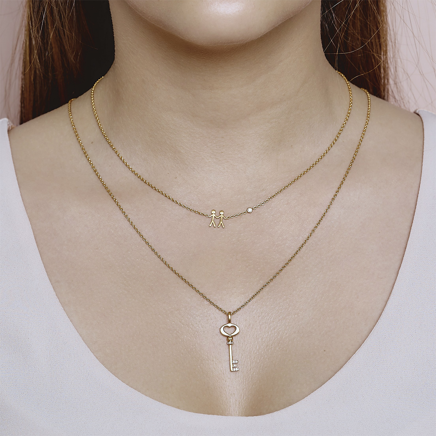 ByBiehl Together My Love 2 Necklace Dam Halsband Med Hänge Stl. NO_SIZE - Från Magasin