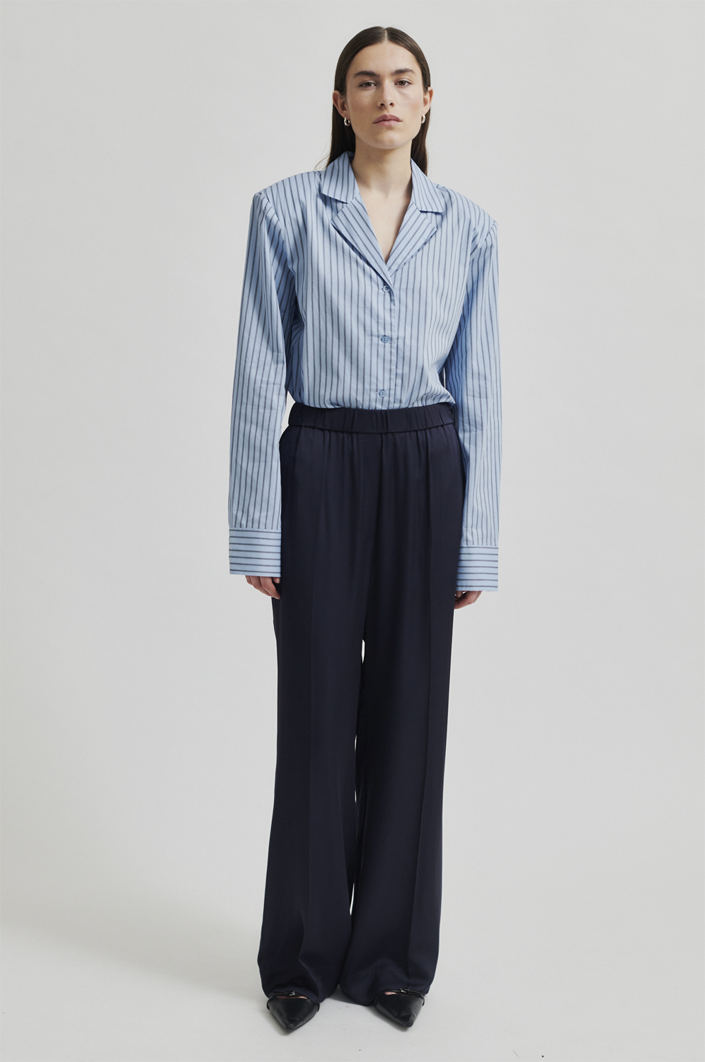 Second Female Livo Trousers Dam Breda Byxor Stl. S - Från Magasin