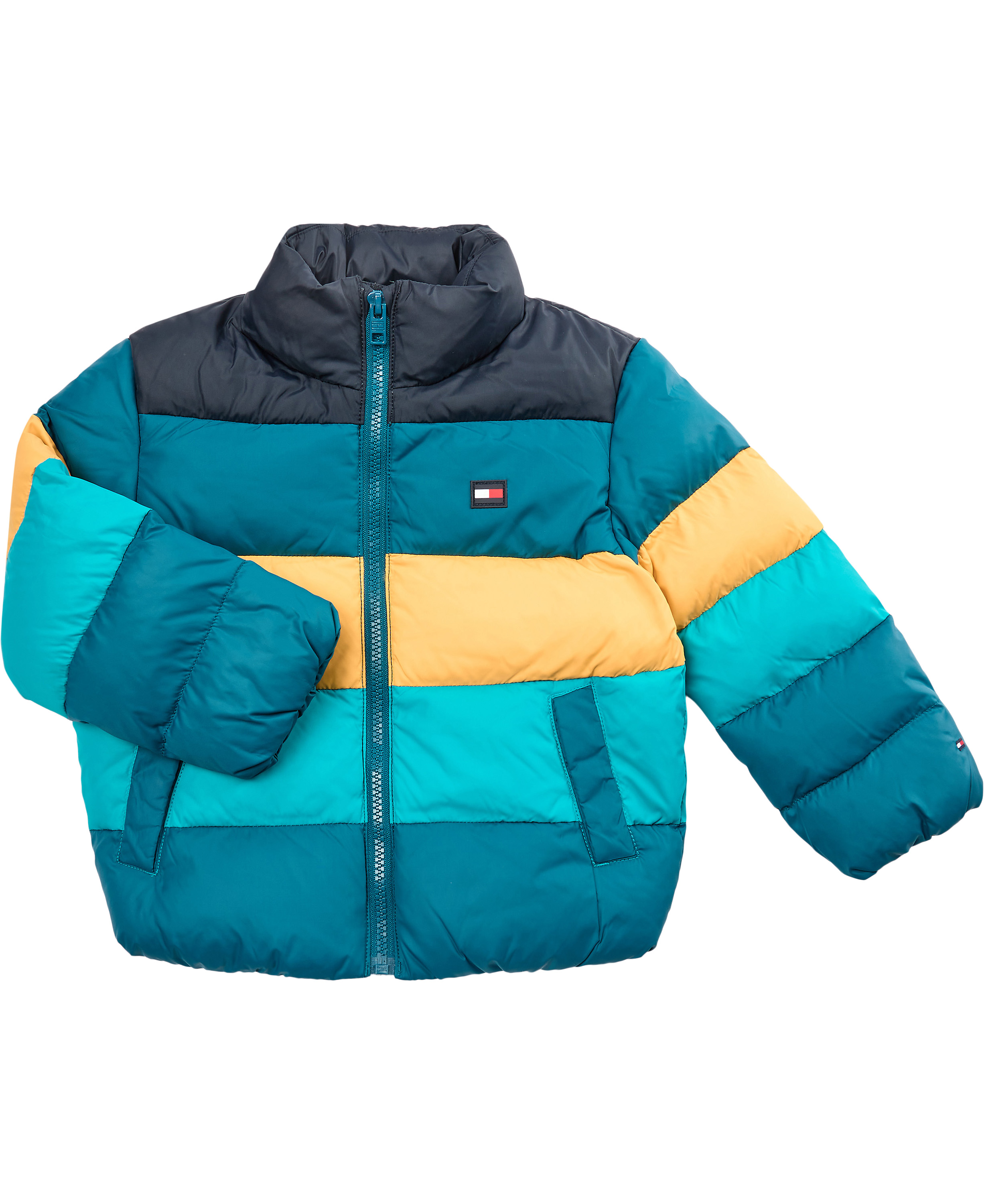 Tommy Hilfiger Rugby Stripe Puffer Jacket Stl. 3 år / 98 cm pojkar - Vinterjackor Från Magasin