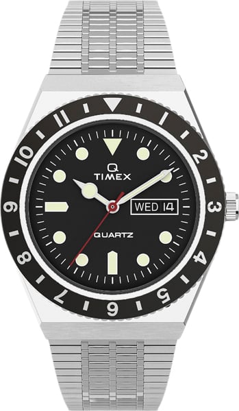 Timex Q Diver Inspired SST Case Black Dial Band Herr Klockor Stl. One size - Från Magasin
