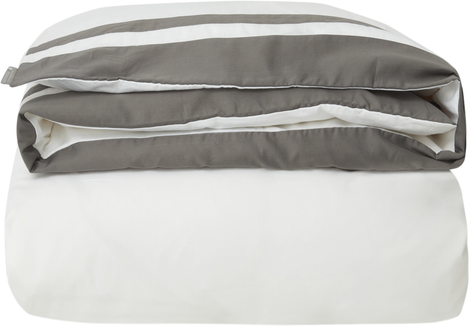 Lexington Hotel Sateen White/charcoal Contrast Duvet Cover - 140x200 Sängkläder Från Magasin