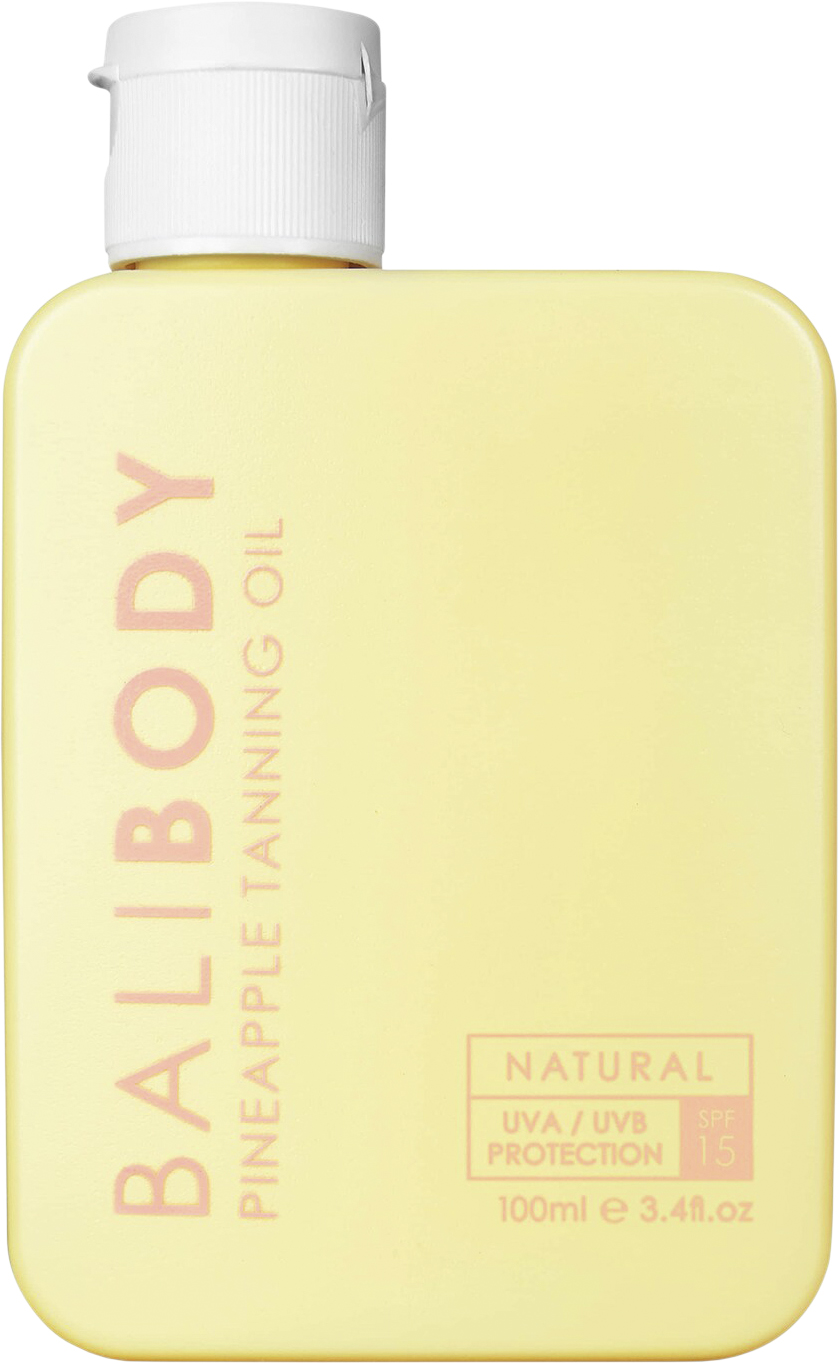 BALI BODY Tanning Oil Pineapple SPF 15 No Color 100 ML - Kropp Från Magasin
