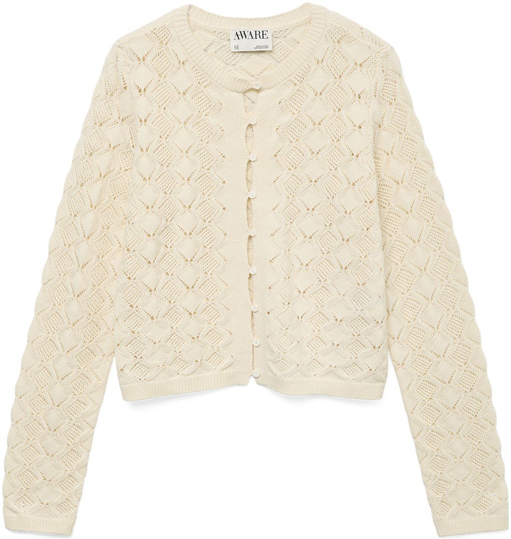 Vero Moda Vmpaola LS Oneck Knit Caridgan VMA Dam Koftor & Cardigans Stl. M - Från Magasin