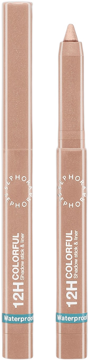 Sephora Collection 12H Colorful Ögonskugga och Penna 04 Sand Shimmer 1,40 g - Stick Från Magasin
