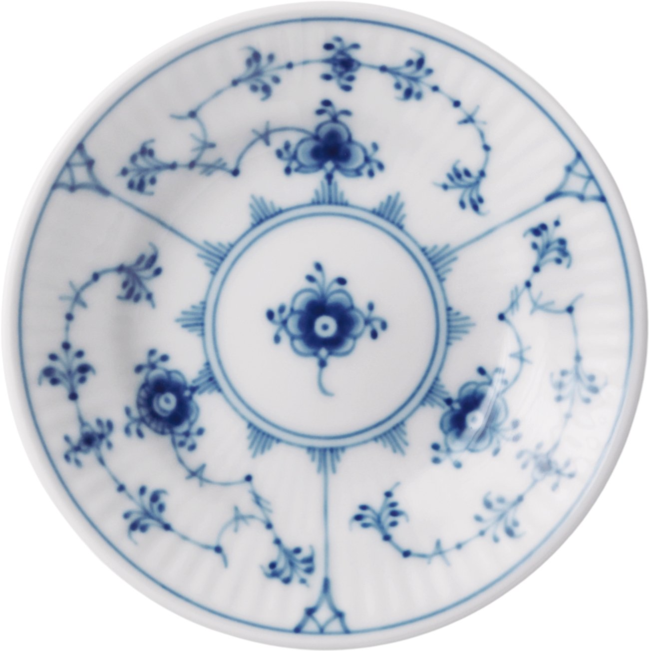 Royal Copenhagen Musselmalet Riflet Tallerken 12 cm - NO_SIZE Kakfat Från Magasin