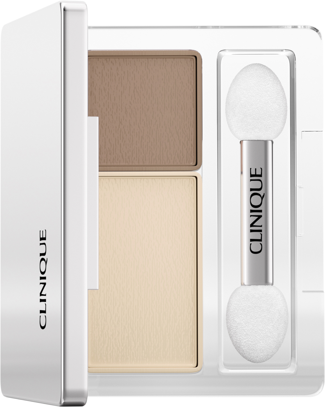 Clinique All About Shadow Duo Eyeshadow Ivory Bisque/bronze Satin 1.70 G - Paletter Från Magasin