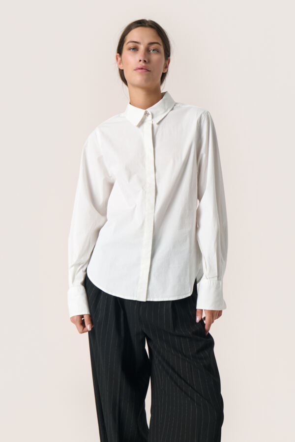 Soaked in Luxury Slalonna Shirt LS Dam Långärmade Skjortor Stl. L - Från Magasin