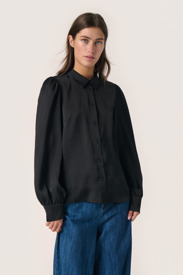 Soaked in Luxury Slparis Shirt LS Dam Långärmade Skjortor Stl. S - Från Magasin