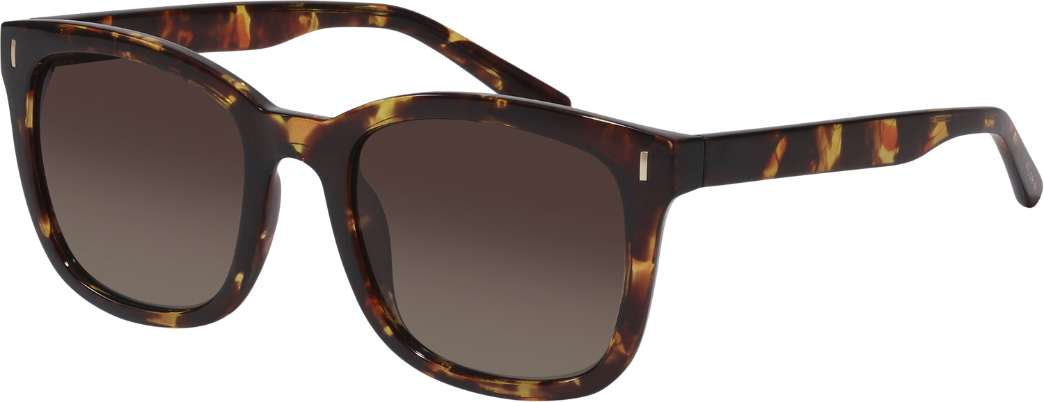 Pilgrim Katya Recycled Sunglasses Tortoise Brown/gold Dam Solglasögon Stl. one size - Från Magasin