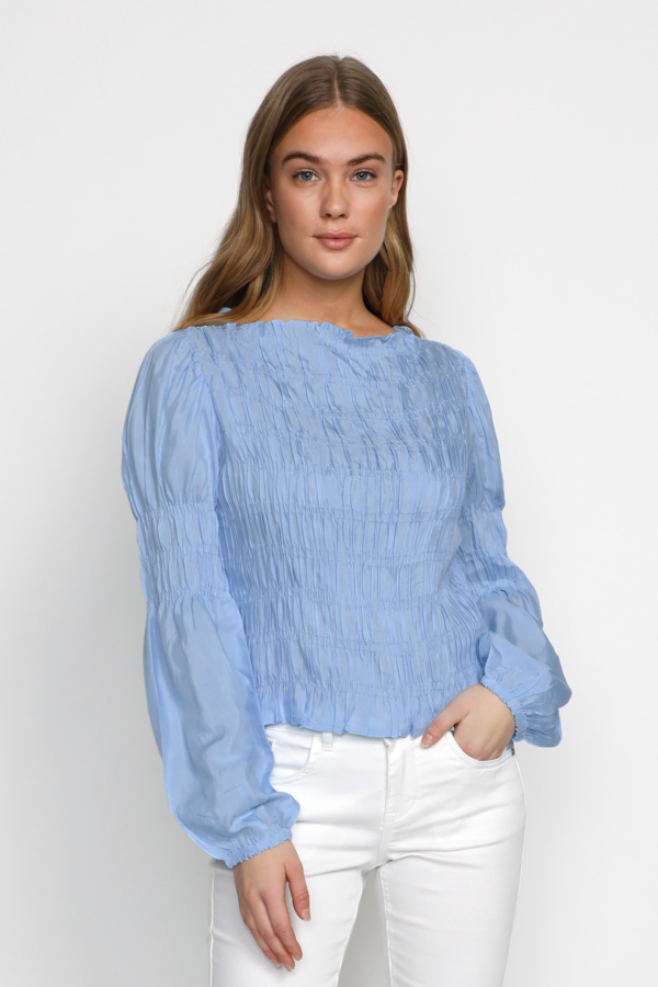 Cream Crhenva Blouse Dam Långärmade Blusar Stl. 36 - Från Magasin