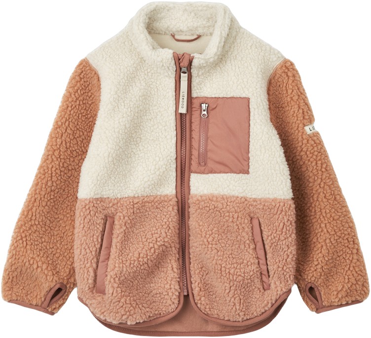 Liewood Nolan Pile Jacket Tuscany Rose Mult Stl. 92 unisex - Fleece Från Magasin