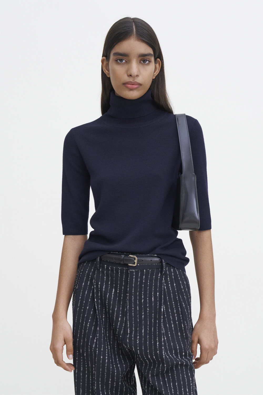 Filippa K Merino Elbow Sleeve Top Dam Stickade T-shirts Stl. S - Från Magasin