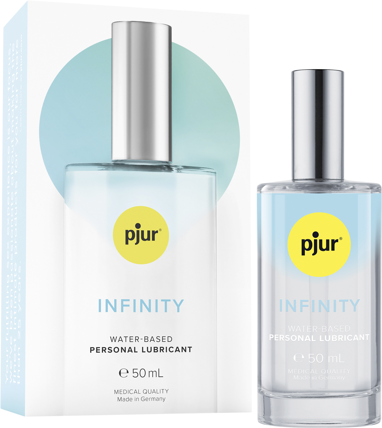 PJUR Infinity Waterbased Pantone 101, Black, 63 50ml - Vattenbaserat Glidmedel Från Magasin