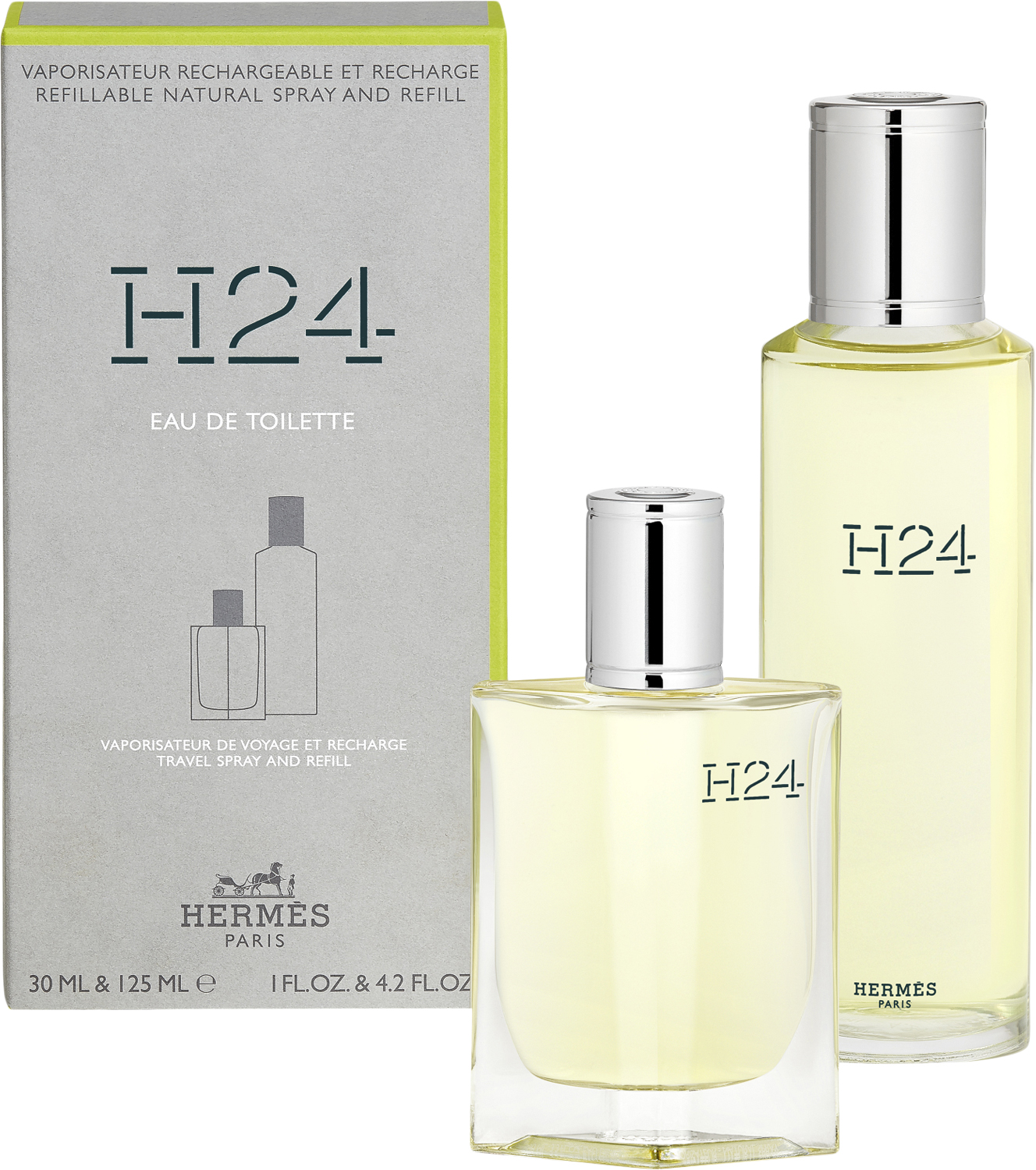 HERMÈS H24 EDT Refill Spray + Bottle Herrdofter NO_SIZE - Eau De Parfum Från Magasin
