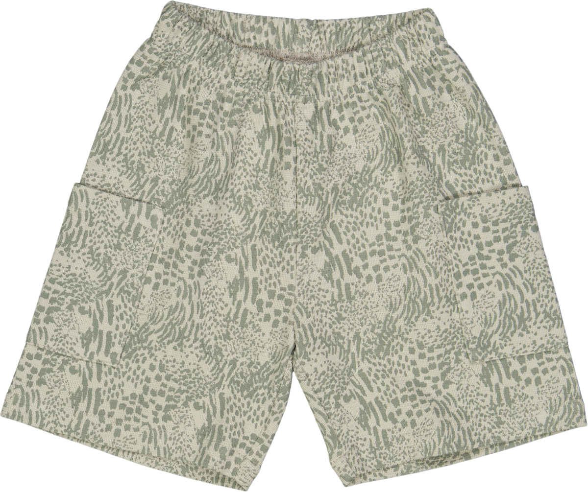 Müsli by Green Cotton Leopard Cargo Shorts Stl. 104 pojkar - Byxor Från Magasin