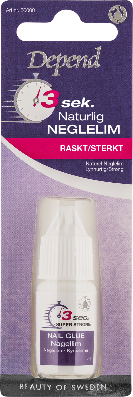 Depend 3 Sek. Naturellt Nagellim No/dk 0008 NO_SIZE - Övrig Nagelvård Från Magasin