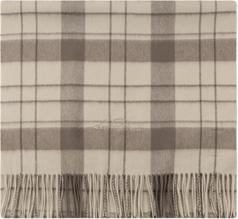 Les Deux Check Wool Scarf Herr Halsdukar Stl. One size - Från Magasin
