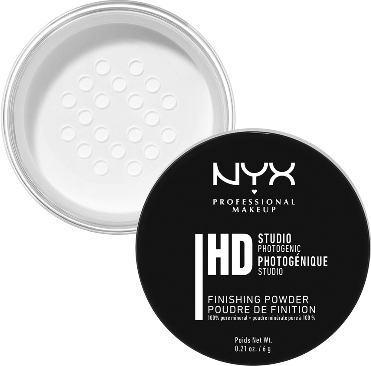 NYX PROFESSIONAL MAKEUP HD Studio Photogenic Finishing Powder Translucent Finish 01 6.0g - Löst Från Magasin