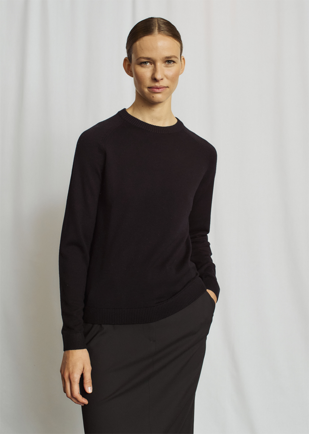 Bruun & Stengade BS Layla Regular Fit Knitwear Dam Stickade Tröjor Stl. M - Från Magasin