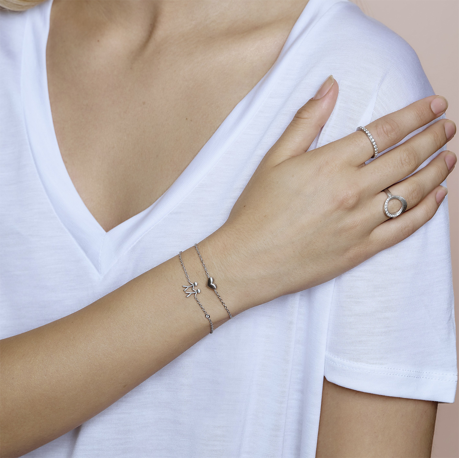 ByBiehl Together My Love 2 Bracelet Dam Kedjearmband Med Hänge Stl. NO_SIZE - Från Magasin