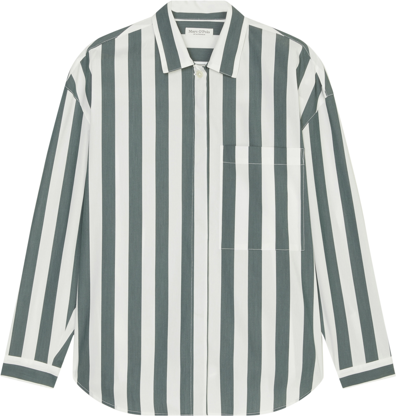 Marc O’Polo Blouse, Oversized Shape, Kent Colla Dam Långärmade Skjortor Stl. 34 - Från Magasin