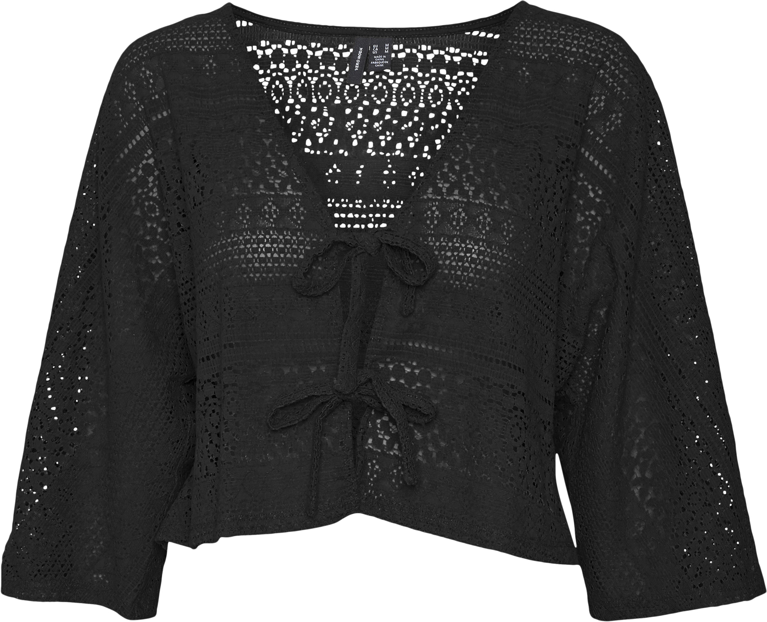 Vero Moda Vmhoney Lace 3/4 Bolero TOP WVN GA Dam Kortärmade Blusar Stl. XS - Från Magasin