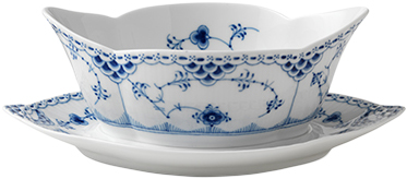 Royal Copenhagen Blue Fluted Half Lace Såsskål 55 cl - NO_SIZE Serveringsskålar Från Magasin