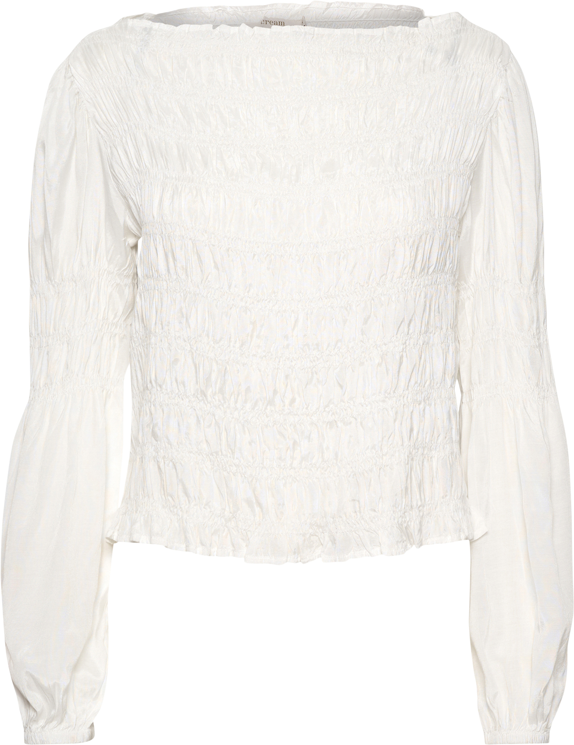 Cream Crhenva Blouse Dam Långärmade Blusar Stl. 38 - Från Magasin