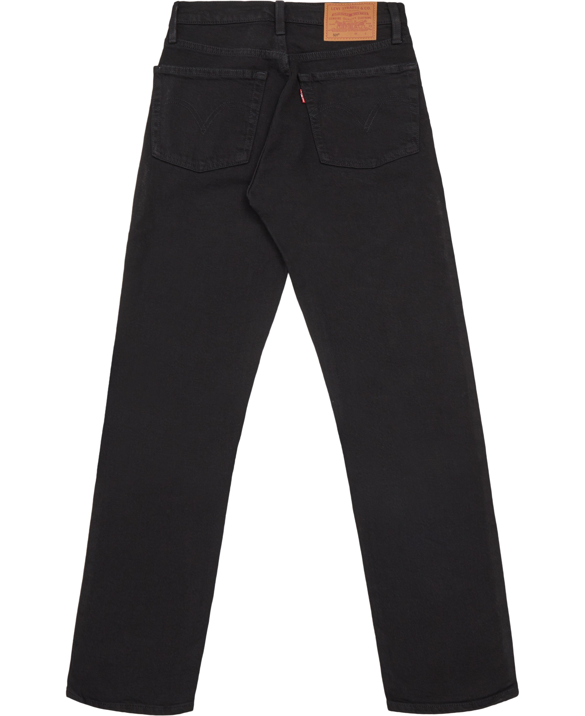 Levi's 501 Crop Black Heart Dam Straight Jeans Stl. W26/L28 - Från Magasin