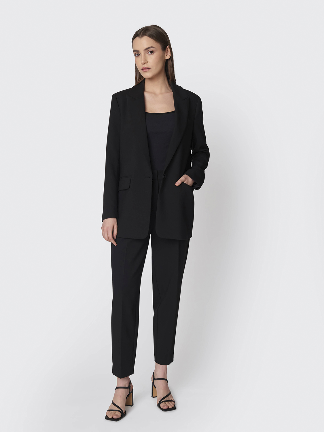 Bruuns Bazaar Cindysusbbdagny Pants Dam Smala Byxor Stl. 44 - Från Magasin